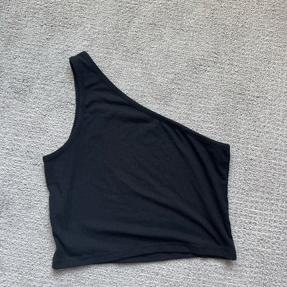 Black off the shoulder top